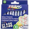Dixon Ticonderoga Glass Crayons, Ast, 10PK DIX74010